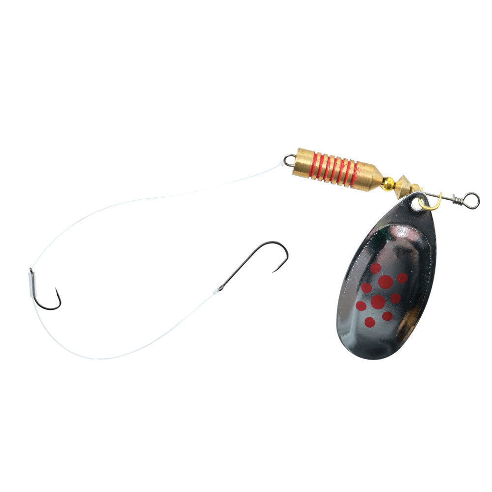 Axia Mullet Spinner - Red Dot Silver