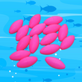 Fishy Tom Slidey Poppers - Oval - Pink