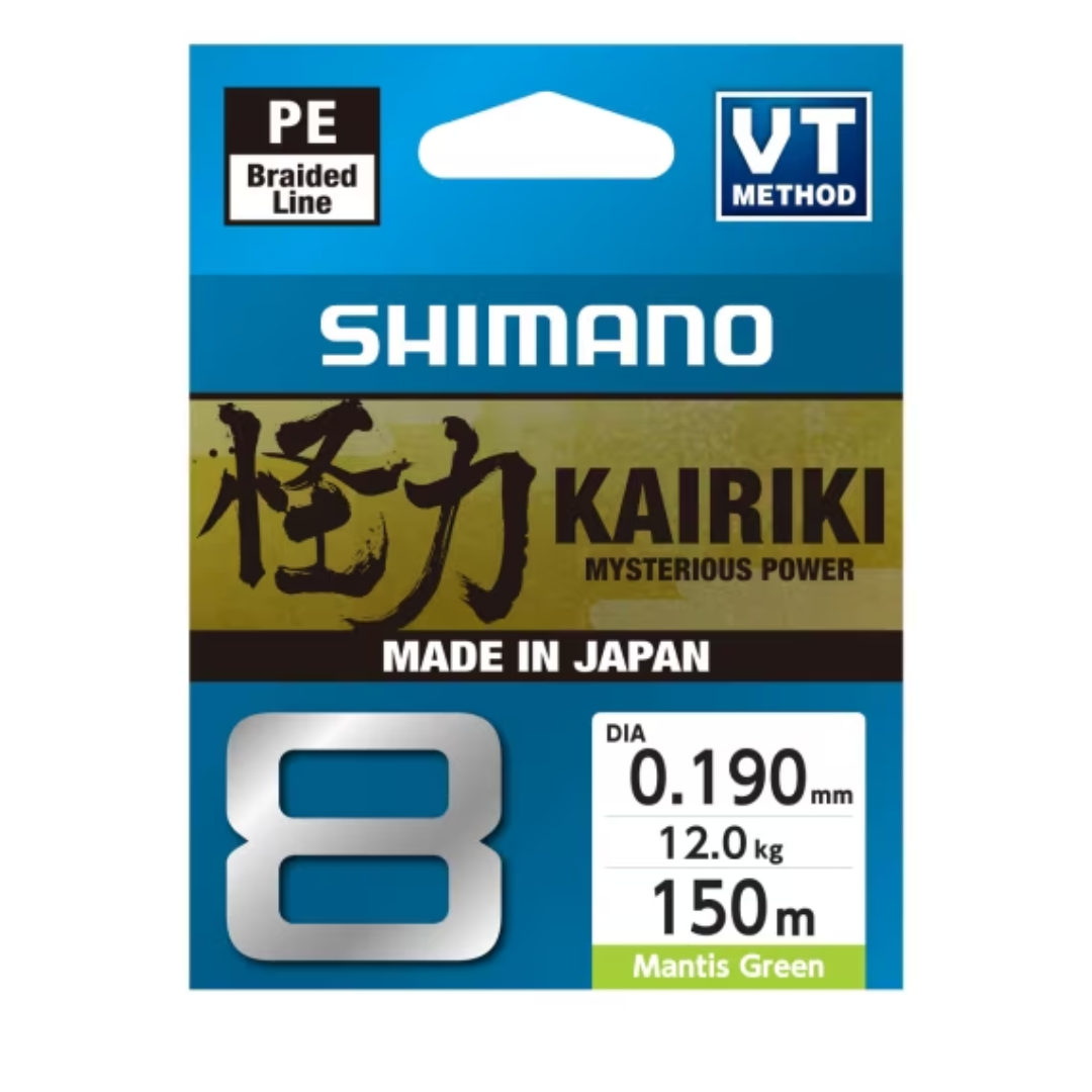 Shimano Kairiki 8 Braid - 150m - Mantis Green