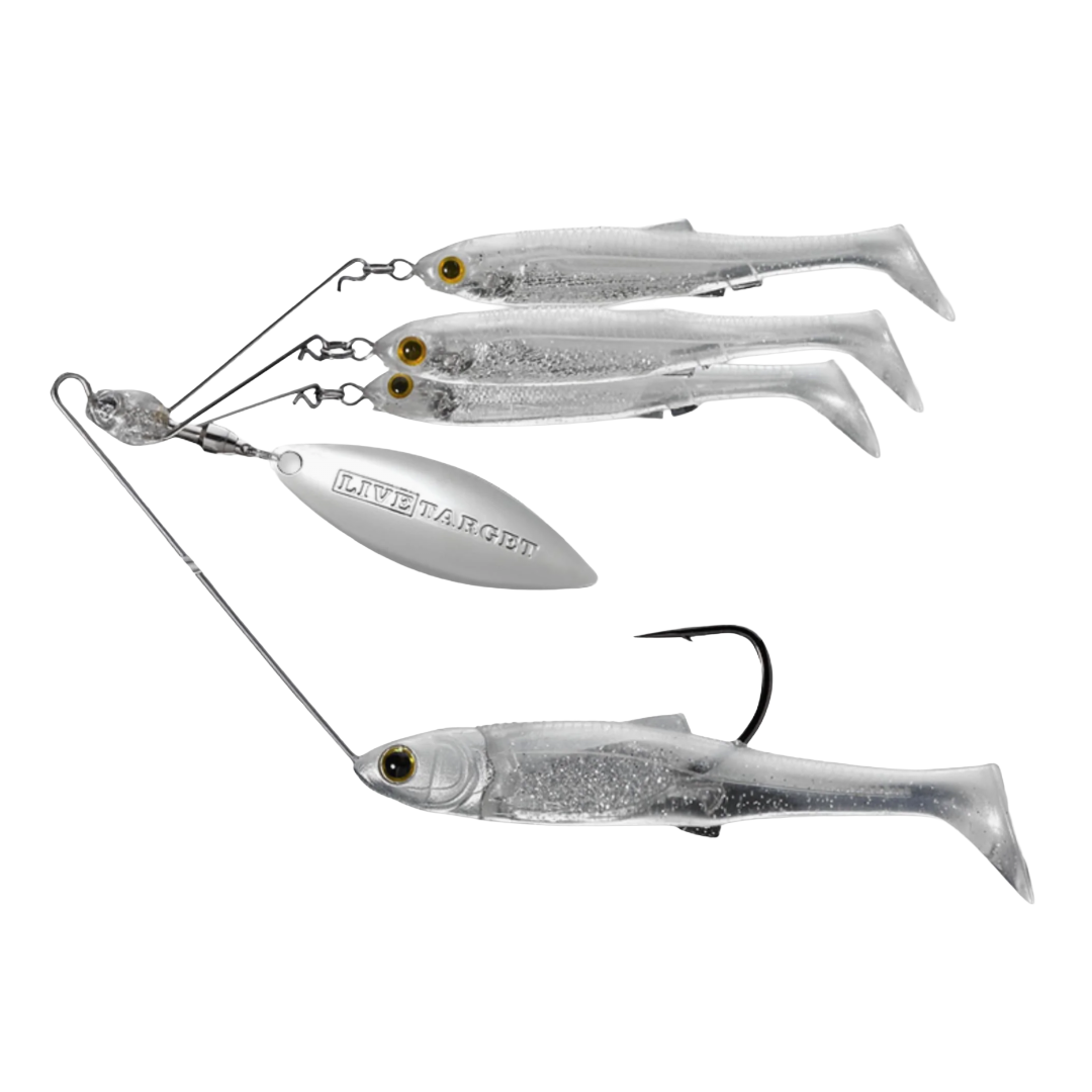 Mustad Live Target Baitball Spinner Rig Pearl White/Silver