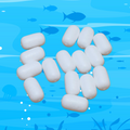 Fishy Tom Slidey Poppers - Pill - White